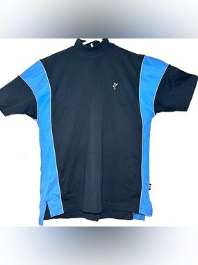 Ashworth black and blue polo